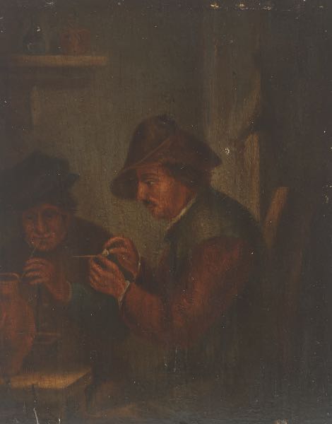 Appraisal: CIRCLE OF DAVID TENIERS THE YOUNGER FLEMISH - x Pipe