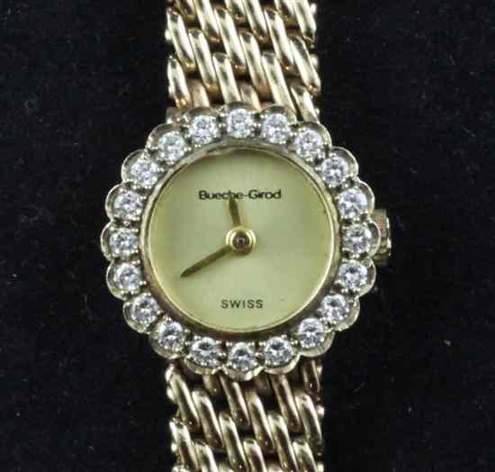 Appraisal: A lady's early 's ct gold and diamond set Bueche