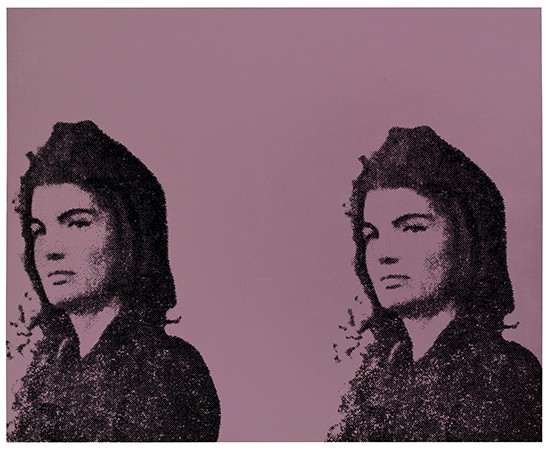 Appraisal: ANDY WARHOL Jacqueline Kennedy II Color screenprint printed in black