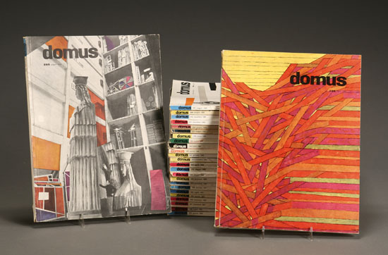 Appraisal: Domus Magazine Volumes Consisting of volumes - - - -