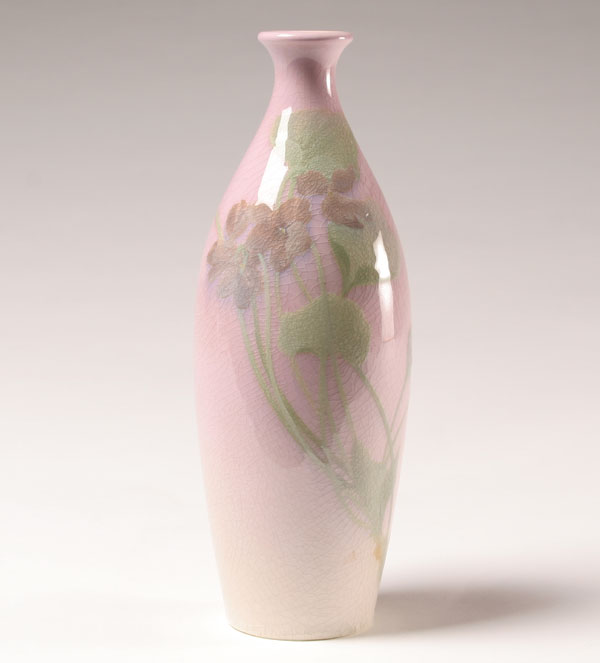 Appraisal: Rookwood art pottery iris glaze vase by Sara Sax c