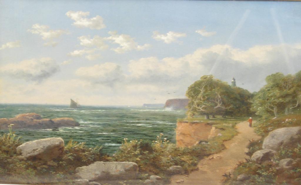 Appraisal: EDMUND NIEMANN JNR A Coastal Landscape with a Figure on