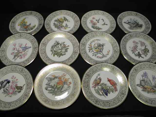 Appraisal: Twelve Lenox gilt porcelain plates by Boehm Each is transfer