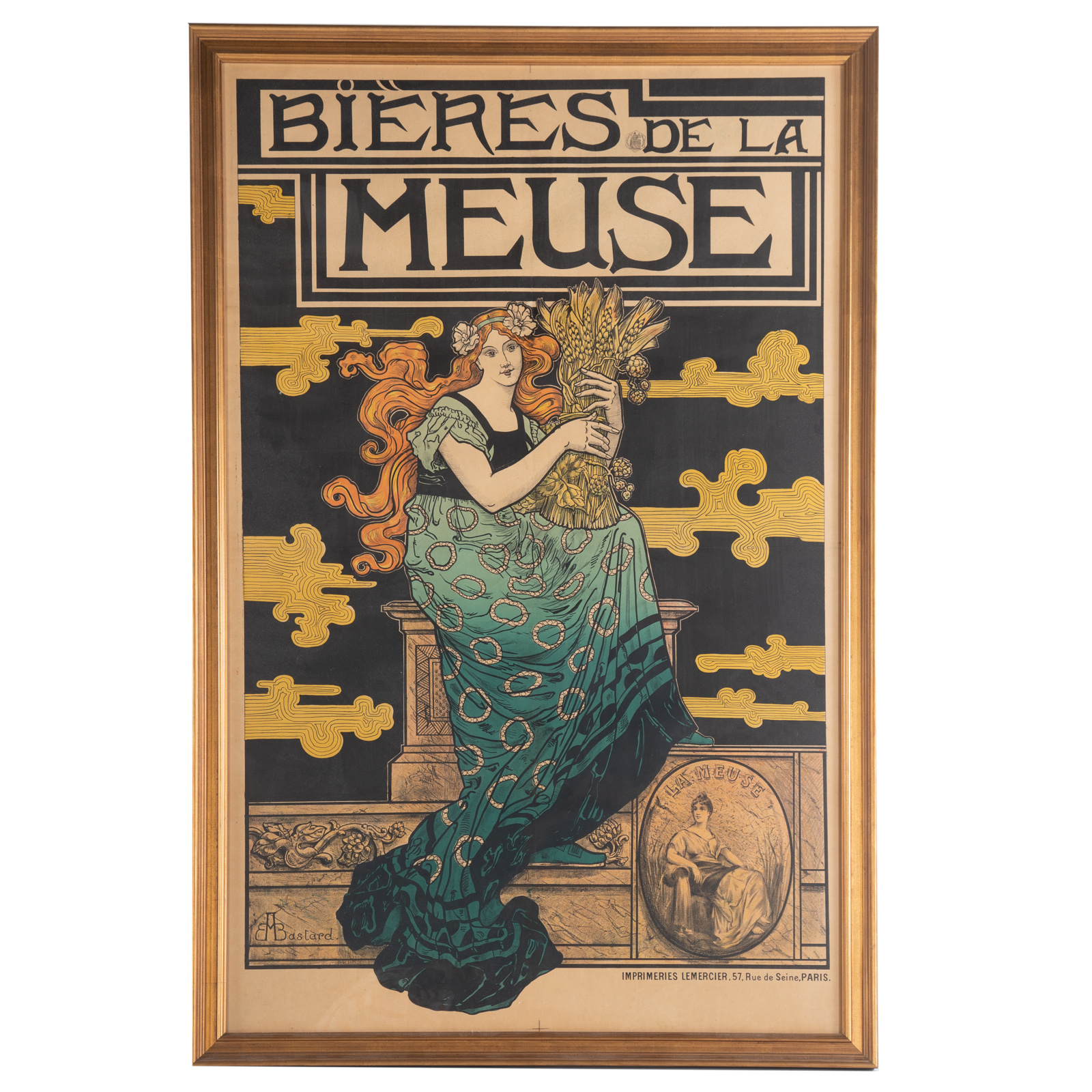 Appraisal: MARC AUGUSTE BASTARD BIERES DE LA MUSE LITHOGRAPH French -