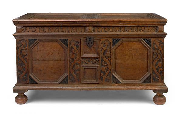 Appraisal: A Flemish Baroque carved oak blanket chest late th century