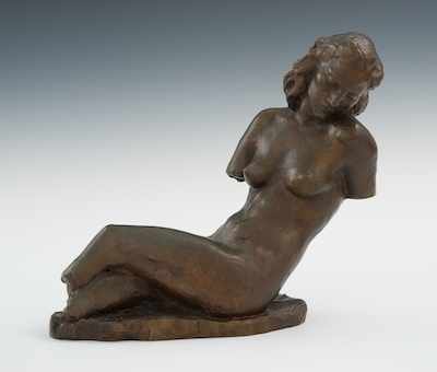 Appraisal: Grga Antunac Croatian th Century Female Nude Cast bronze with