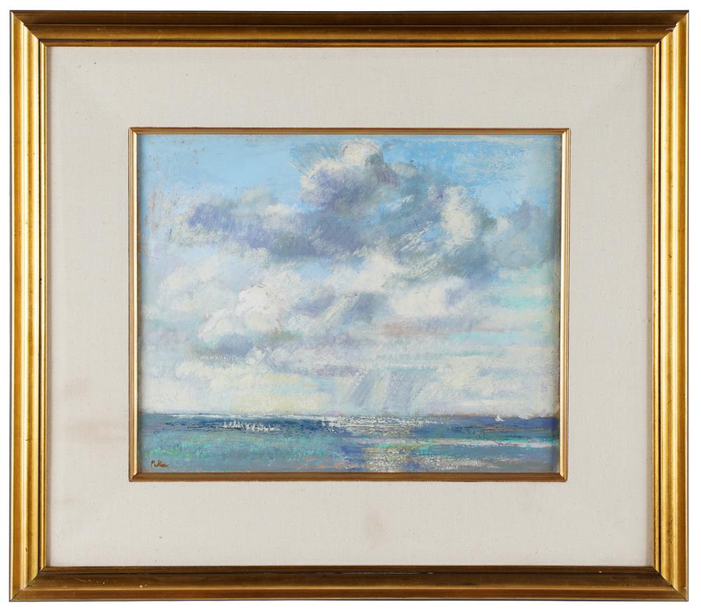 Appraisal: MARION PIKE - SEASCAPEoil on canvas signed lower left Condition