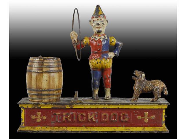 Appraisal: Cast Iron Trick Dog Mechanical Bank Description Manufactured by Shepard