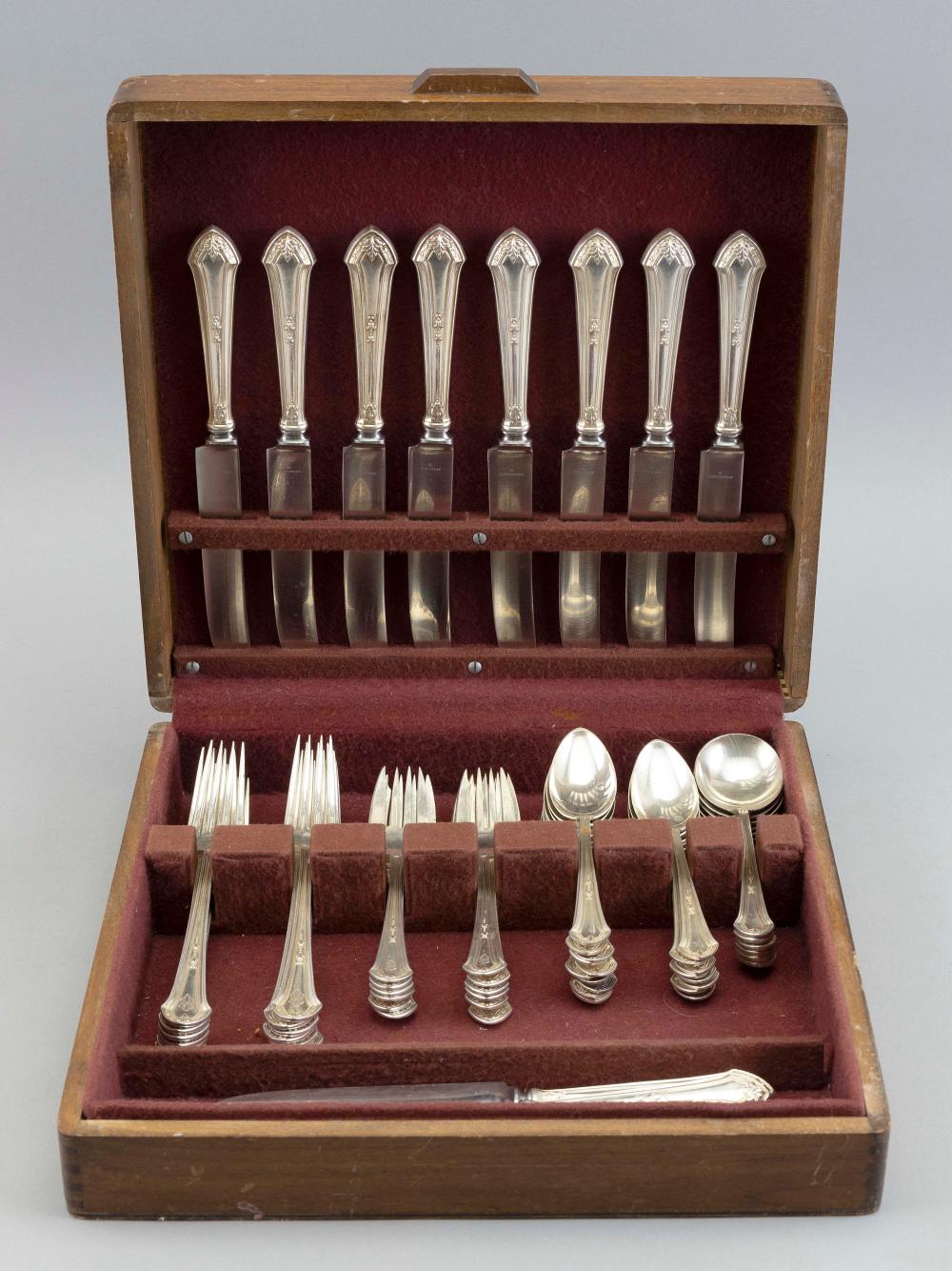 Appraisal: DURGIN LENOX STERLING SILVER FLATWARE SERVICE CIRCA APPROX TROY OZ