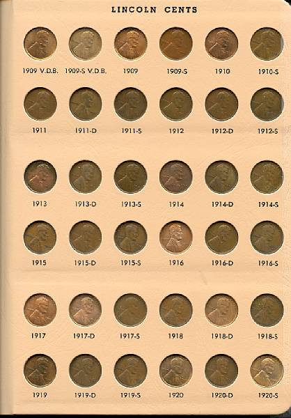 Appraisal: Lincoln Cents -VDB- including proof-only issues virtually complete Includes -S