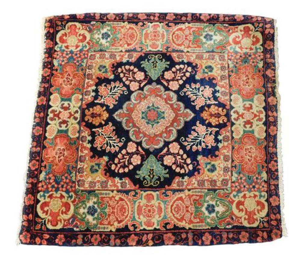 Appraisal: RUG Semi-antique Persian Sarouk scatter rug ' x ' hand-knotted