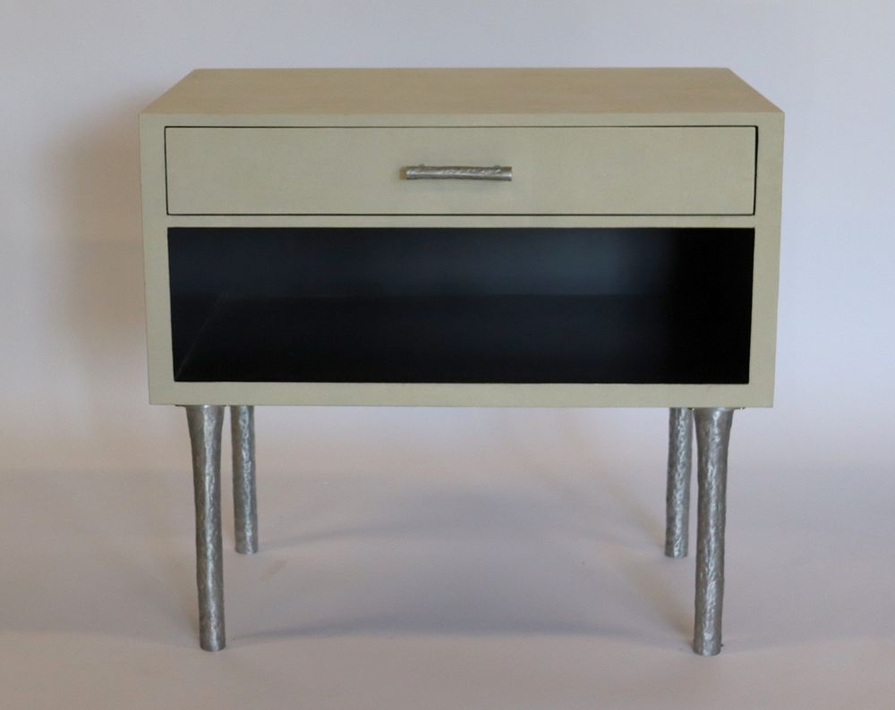 Appraisal: R Y Agousti Shagren Drawer Stand From a Westside NYC