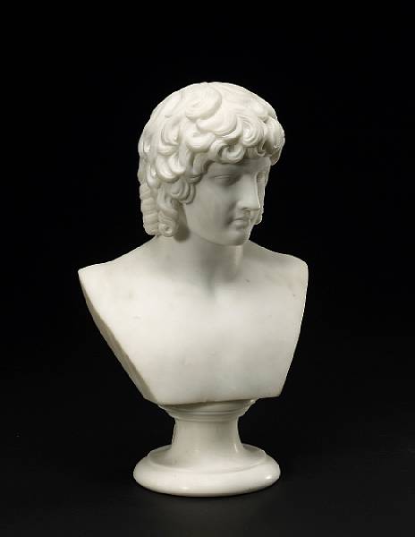 Appraisal: An Italian white marble bust of Antonious late th century