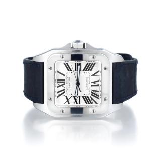 Appraisal: Cartier Santos Men's Watch Crafted out of stainless steel this