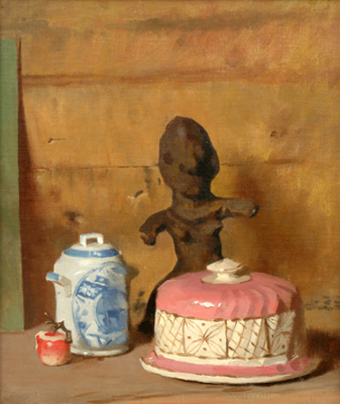 Appraisal: William Dargie - Still Life with Figure oil on canvas