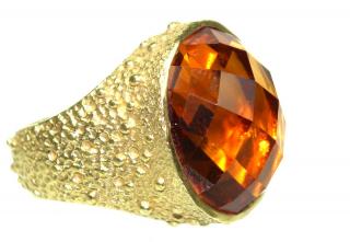 Appraisal: A Lady's Karat Citrine Fashion Ring A Lady's karat gold