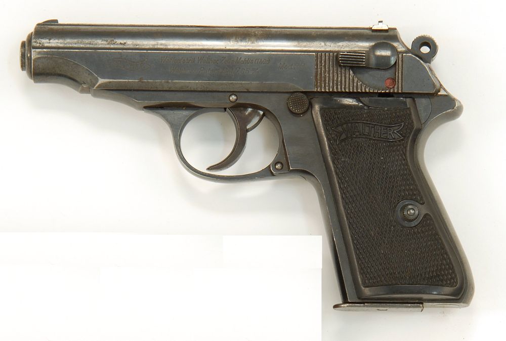 Appraisal: WALTHER MODEL PP SEMIAUTOMATIC PISTOL mm Serial Blued finish Damage