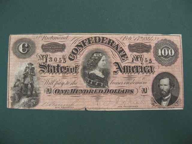 Appraisal: Confederate Note Richmond