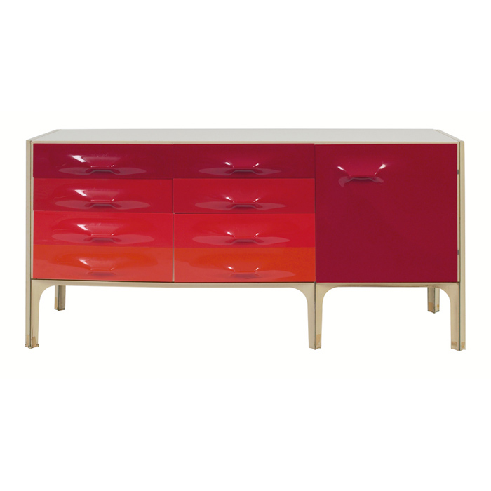 Appraisal: Raymond Loewy DF- cabinet by Doubinsky Freres France wood and