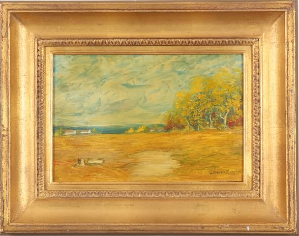 Appraisal: Autumn landscape oil on panel x SLR J Francis Murphy