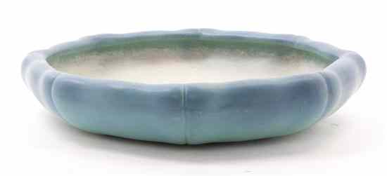 Appraisal: A Van Briggle Pottery Pond of hexagonal form with lobed