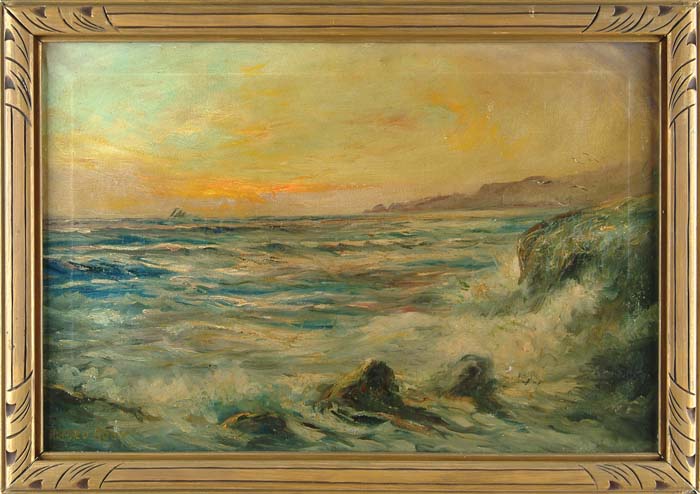 Appraisal: ALFRED ADDY American th th Century MONHEGAN ISLE Oil on