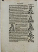 Appraisal: Page CLXXVI From the Nuremberg Chronicles th Century Page is