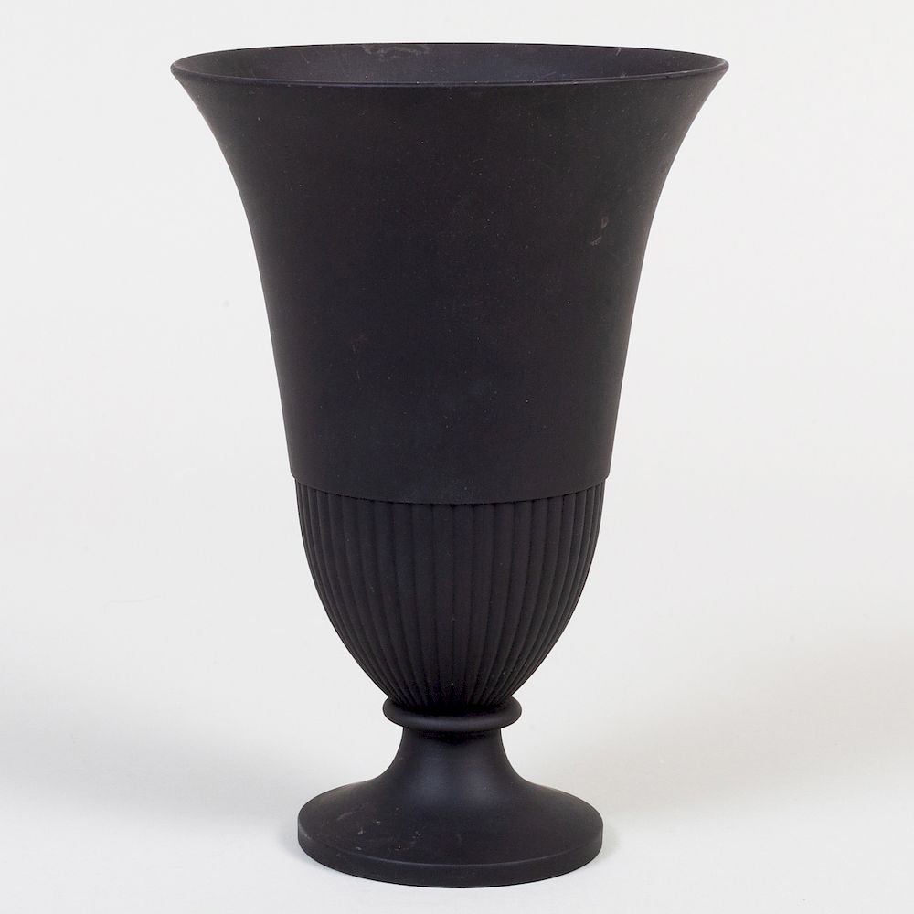 Appraisal: Wedgwood Basalt Flower Vase Impressed mark and 'Made in England'