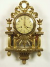 Appraisal: CLOCK - Ornate Swedish made wall clock gold leaf case