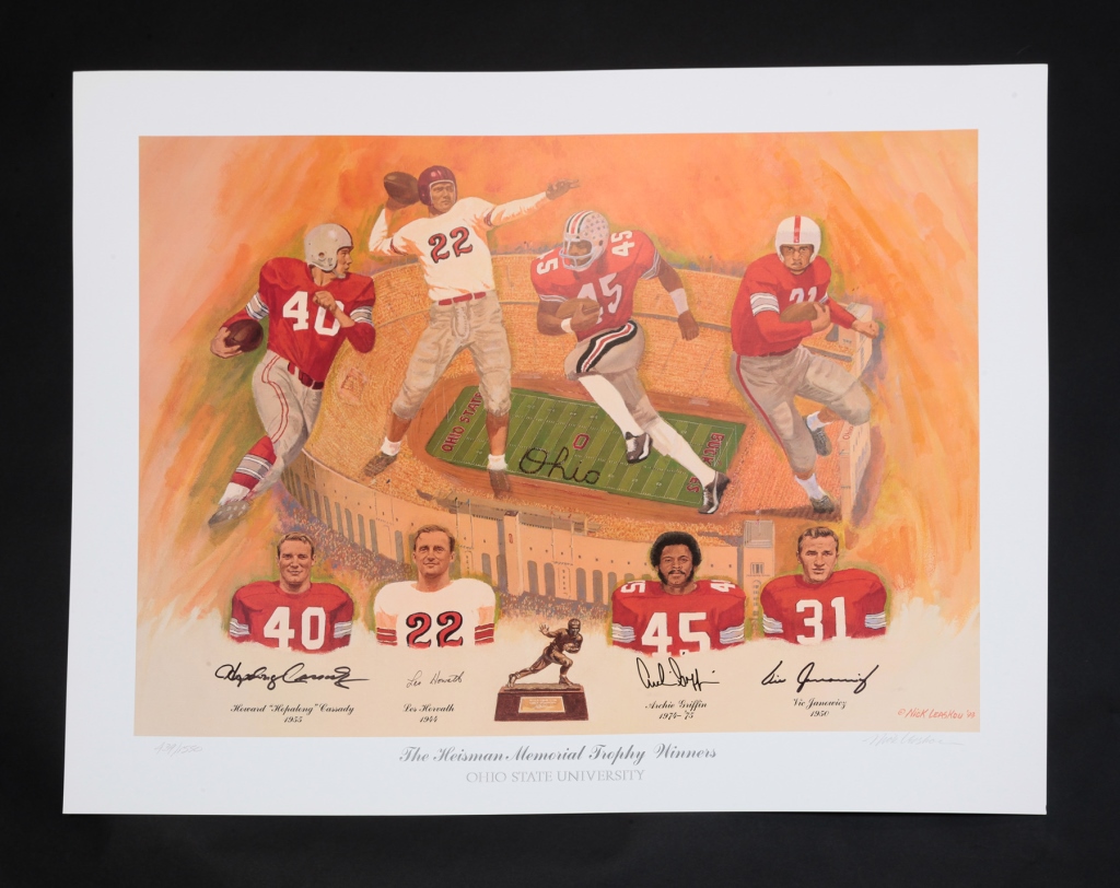 Appraisal: American fourth quarter th century Signed and numbered The Heisman