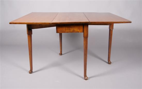 Appraisal: An English Mahogany Drop-Leaf Table Height x width closed x