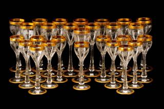 Appraisal: PC Moser Crystal Cordial Set Horace E Dodge Ludwig Moser