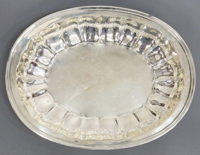 Appraisal: American sterling silver service dish Arthur Stone Workshop South Gardner