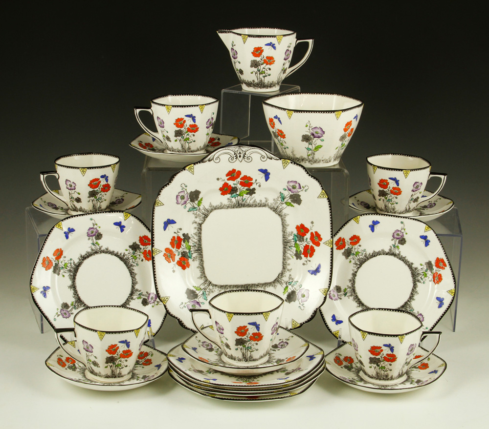 Appraisal: - Foley Bone China Set Foley bone china set to