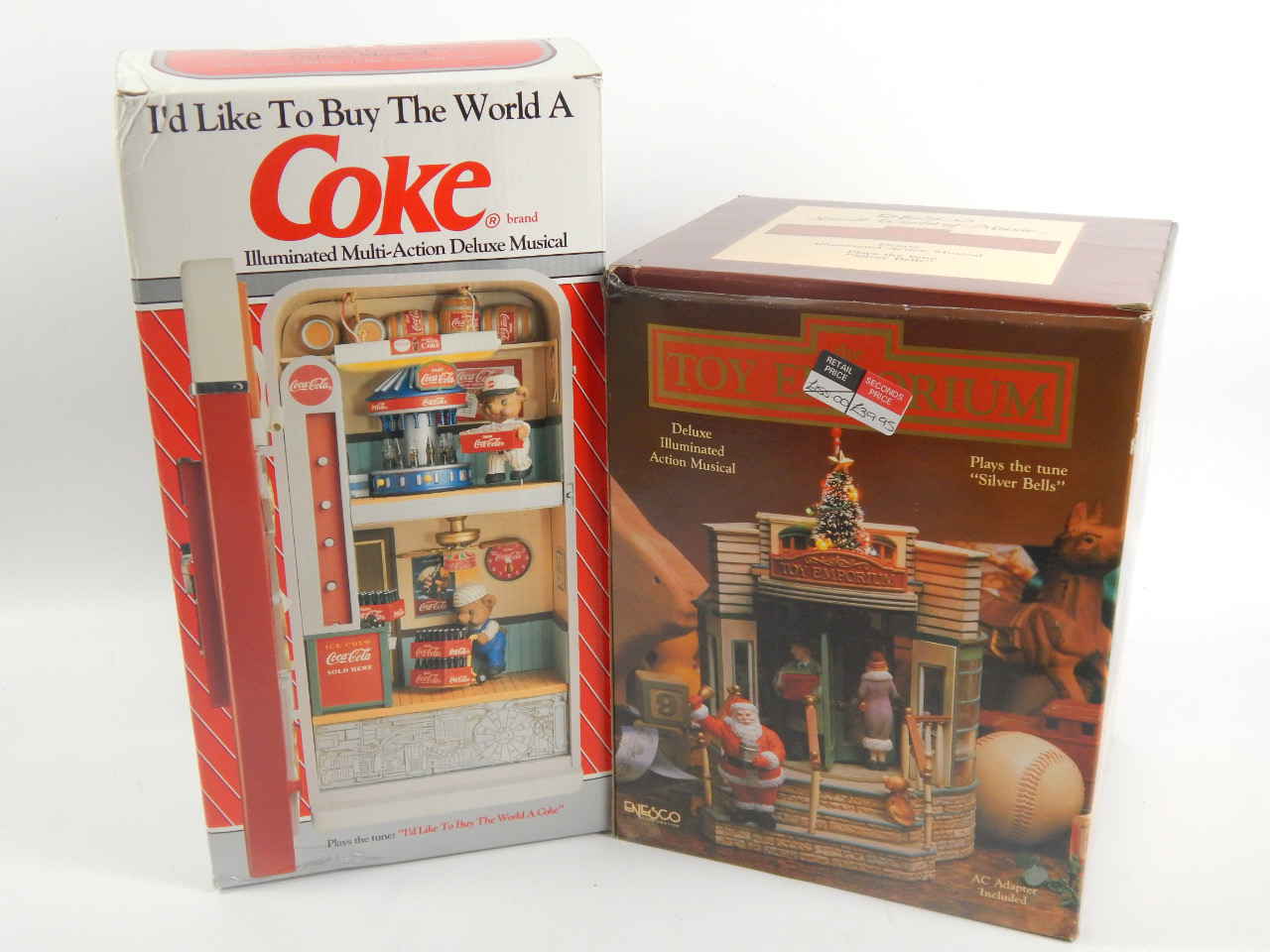 Appraisal: Two Enesco musical toys to include a Coke related one