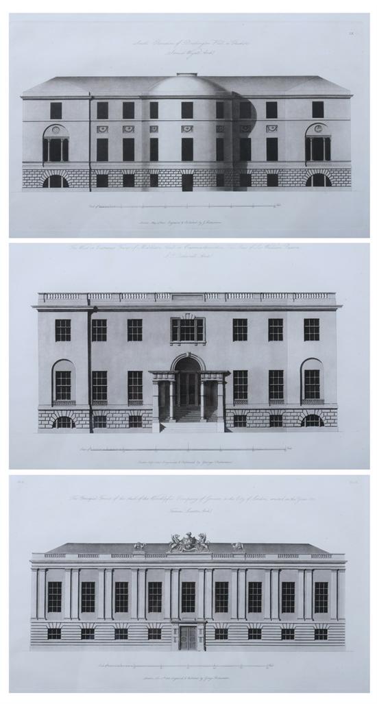 Appraisal: AFTER GEORGE RICHARDSON British - The New Vitruvius Britannicus Three