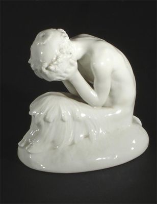 Appraisal: Weeping Faun on Stand' a Royal Copenhagen figure designed by