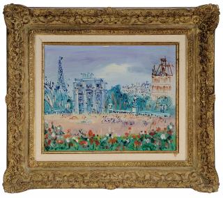 Appraisal: Jean Dufy French - Le Jardin des Tuileries et l'Arc