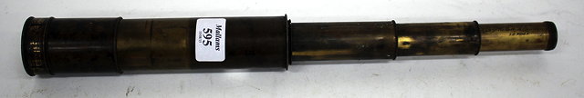 Appraisal: A TH CENTURY FOUR DRAWER TELESCOPE signed Callaghan Optician Great