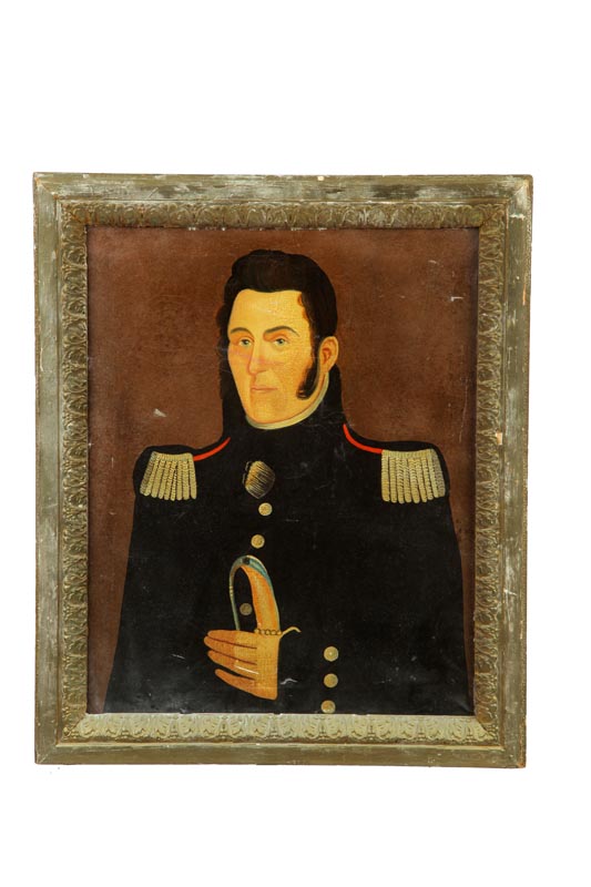 Appraisal: PORTRAIT OF A NAVAL OFFICER AMERICAN OR ENGLISH TH CENTURY