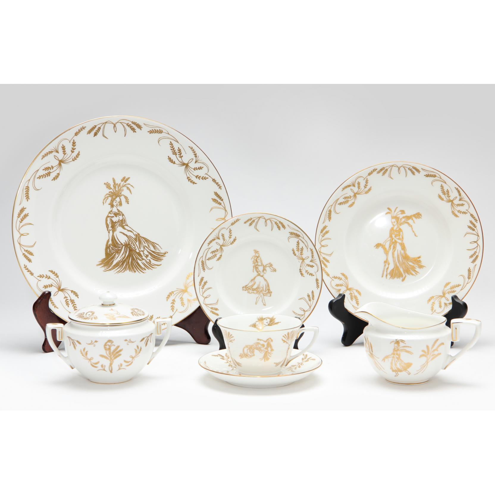 Appraisal: Royal Worcester Corn Dolly China Service for Eight to include