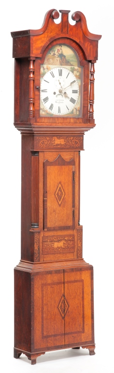 Appraisal: ENGLISH GEORGIAN TALL CASE CLOCK Third quarter th century oak