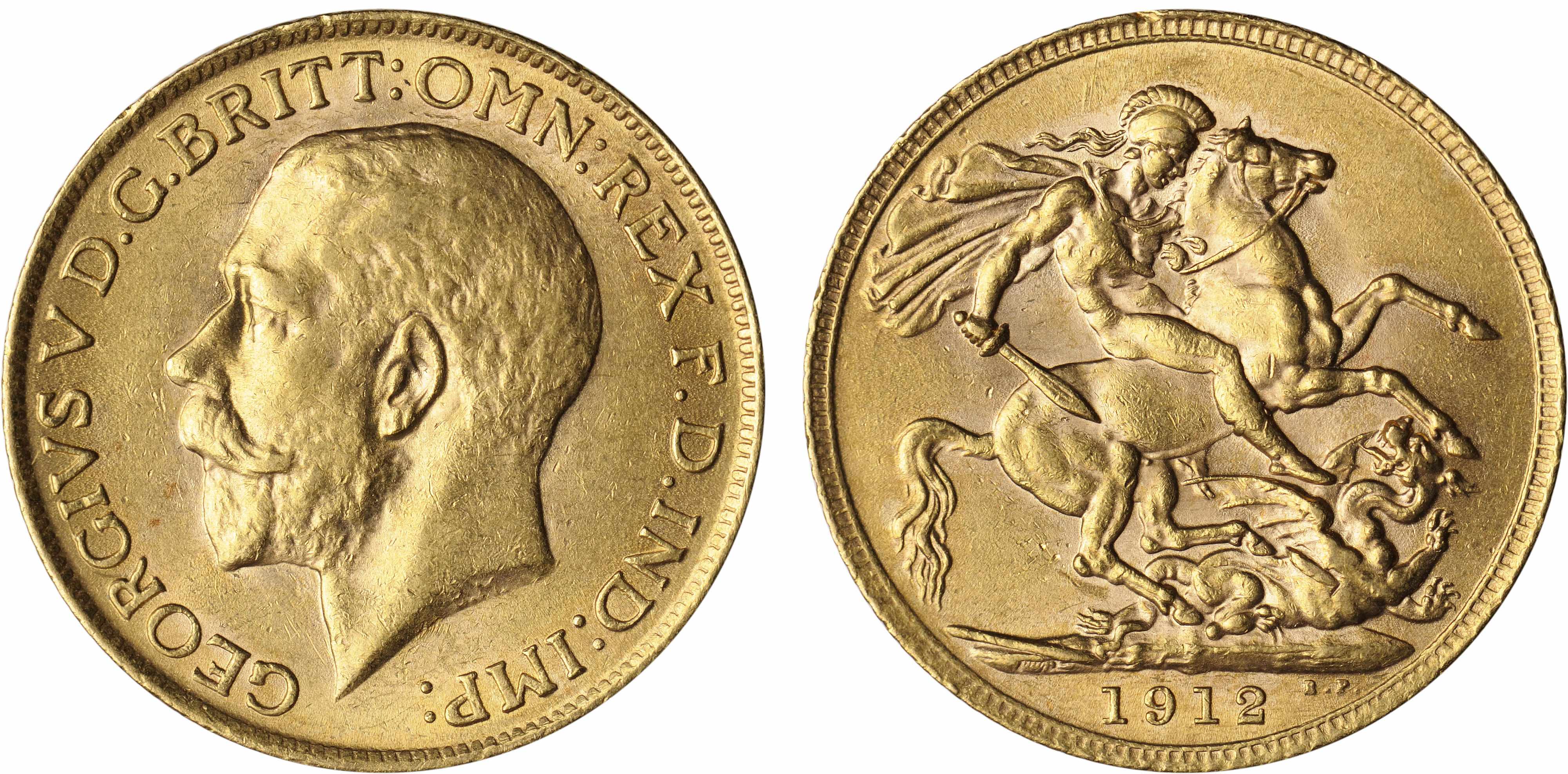 Appraisal: Great Britain George V Sovereign KM- Lustrous and fully brilliant