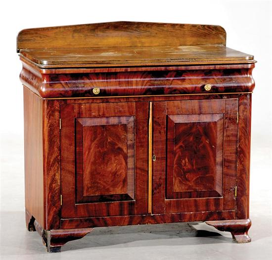 Appraisal: Victorian walnut and mahogany washstand Provenance Provenance Descended in the