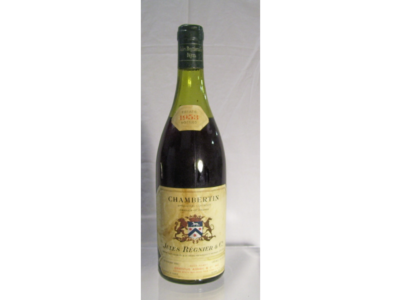 Appraisal: Chambertin Jules Regnier Co Vintage - ml bottle Level below