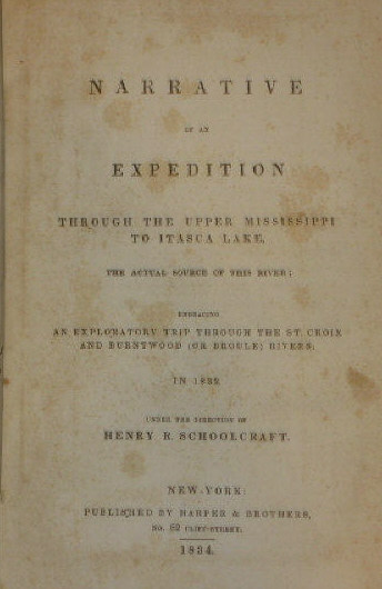 Appraisal: HENRY R SCHOOLCRAFT Narrative of an Expedition Through the Upper