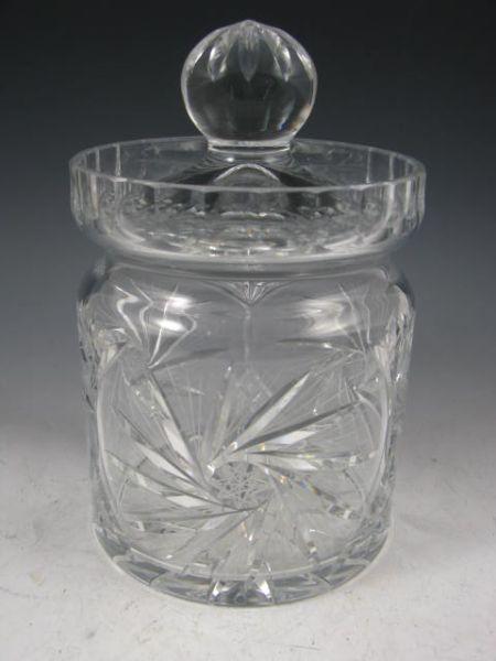 Appraisal: Cut Glass Biscuit Jar in