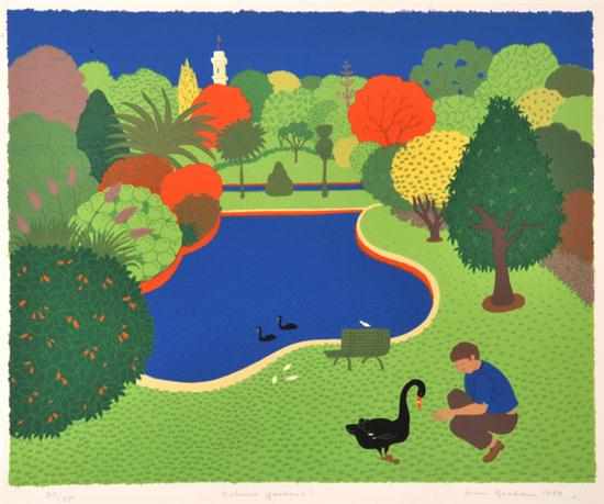 Appraisal: ANNE MARIE GRAHAM BORN Botanic Gardens screenprint x cm