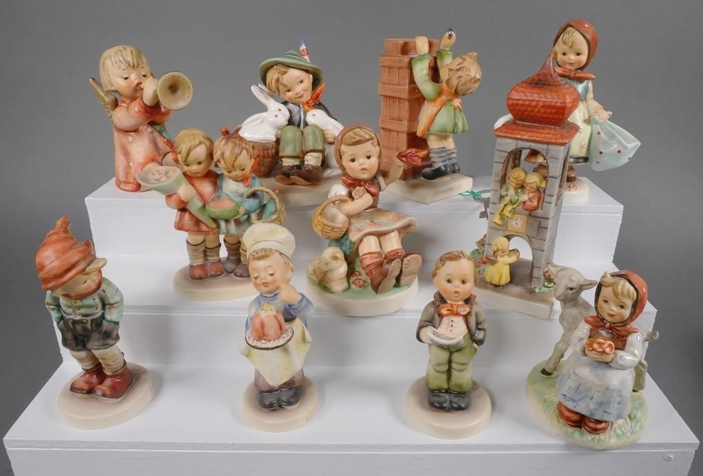 Appraisal: Collection of Hummel figurines TMK- Hummels included Whitsuntide Hum crazing