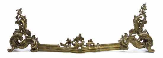 Appraisal: A Pair of Louis XV Style Gilt Bronze Chenets each